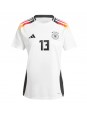 Tyskland Thomas Muller #13 Replika Hemmakläder Dam EM 2024 Kortärmad